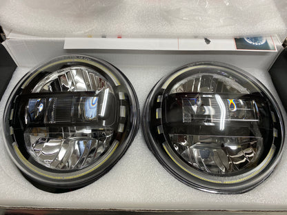 LED Headlights 'KONG JL-Style' with DRL for Wrangler JK JKU TJ (pair) A+ 'Philips' LED