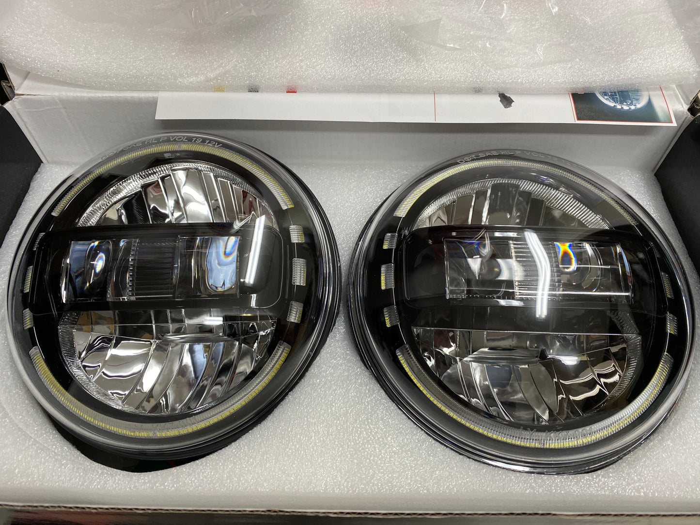 LED Headlights 'KONG' for Wrangler JL with DRL (pair with JL Adaptors) A+ 'Philips' LED