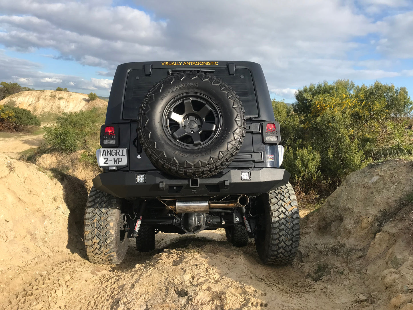 Free-Flow Stainless Steel Single Pipe Exhaust for Wrangler JK JKU (FULLY FITTED - CAPE TOWN ONLY)