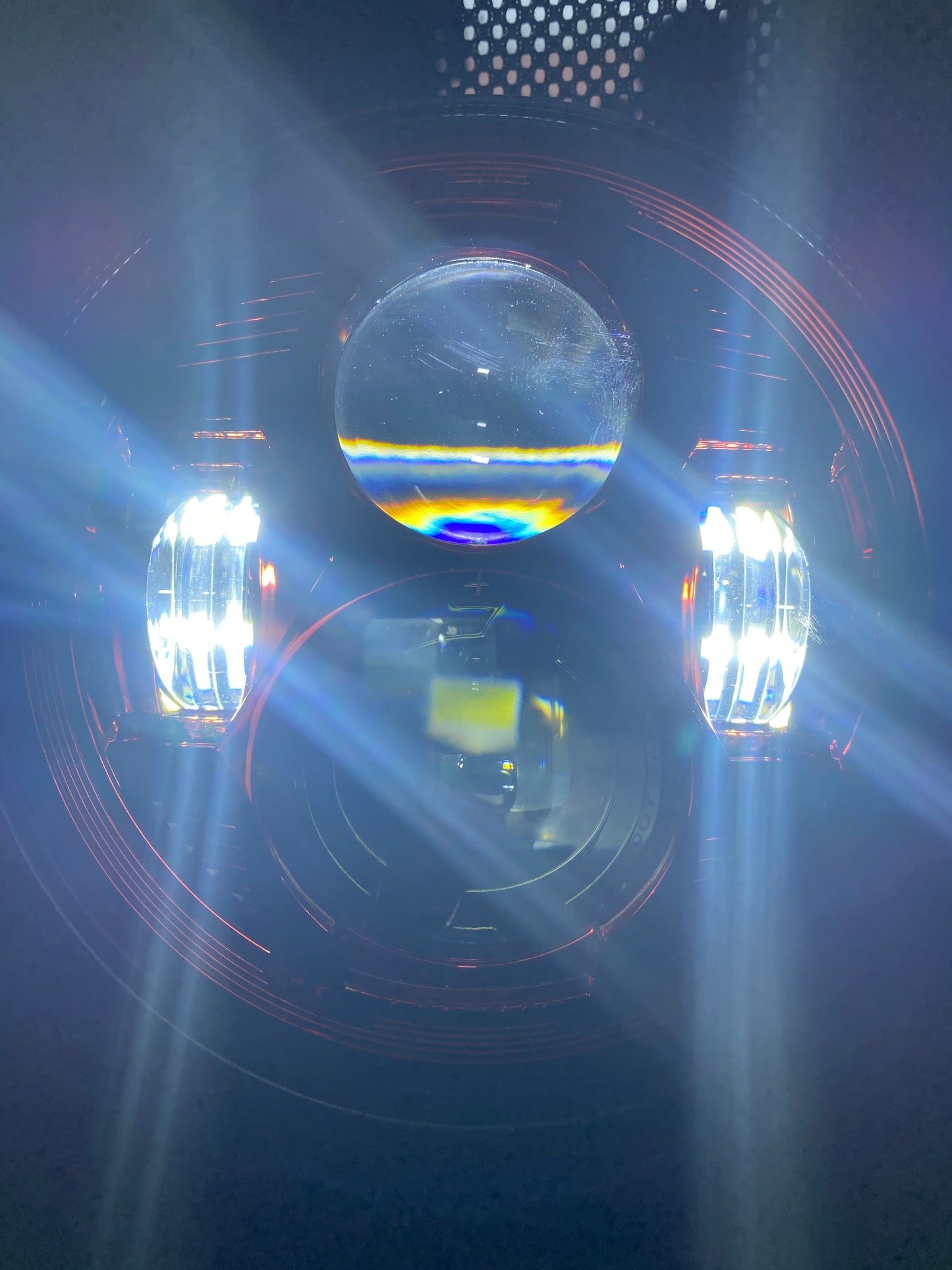 Headlights 'CHROME' Avenger LED for Wrangler JK JKU TJ (pair)