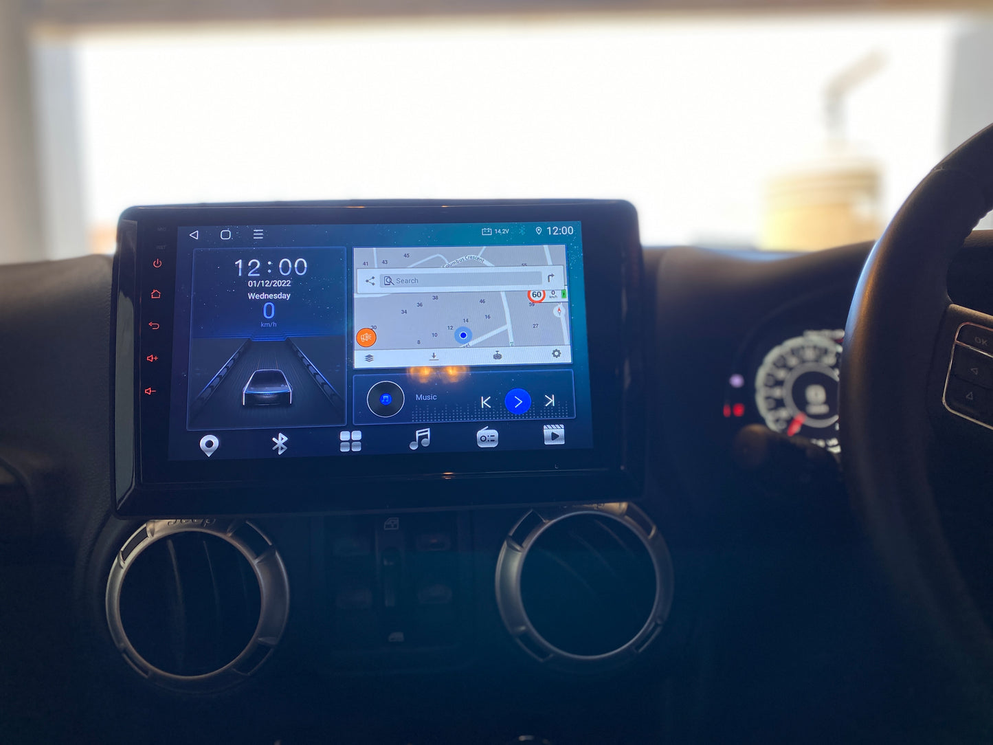 SMARTNavi 10" PREMIUM System 'Made for Jeep Wrangler JK JKU' (INSTALLED) with Apple CarPlay & Android Auto