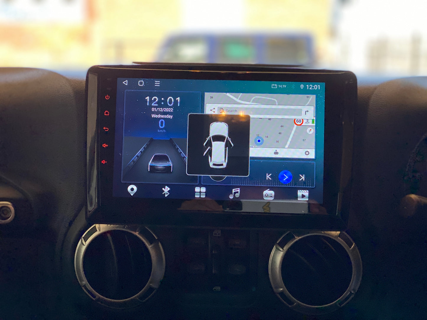 SMARTNavi 10" PREMIUM System 'Made for Jeep Wrangler JK JKU' (INSTALLED) with Apple CarPlay & Android Auto