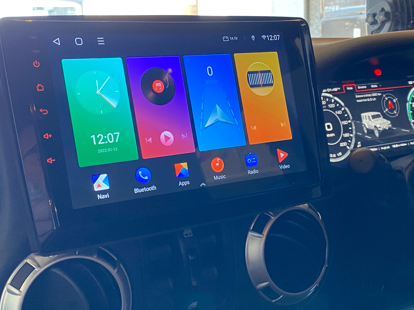 SMARTNavi 10" PREMIUM System 'Made for Jeep Wrangler JK JKU' (INSTALLED) with Apple CarPlay & Android Auto