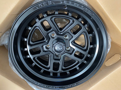 FUEL OFFROAD 'NITRO' 17" D667 - Satin Black 17" Rims 9J (set of 5 Jeep 5/127 -12) JK / JL