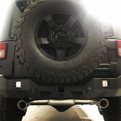 Free-Flow Stainless Steel Dual Pipe Exhaust for Wrangler JK JKU (FULLY FITTED - CAPE TOWN ONLY)
