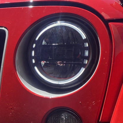 LED Headlights 'KONG JL-Style' with DRL for Wrangler JK JKU TJ (pair) A+ 'Philips' LED