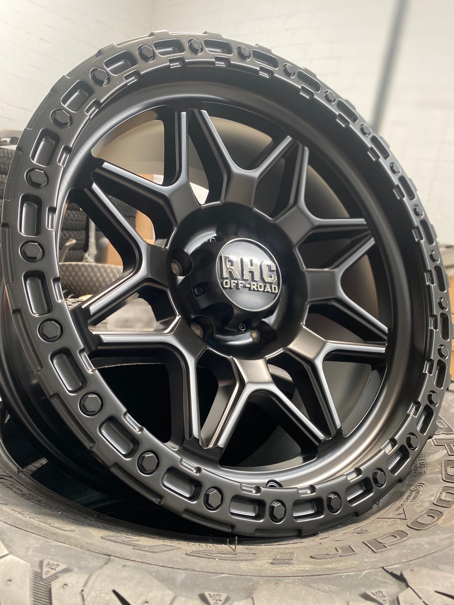 RHC 'SNARE' Rims 17" - Satin Black (set of 5 for Jeep 5x127 17/9 -12 offset)