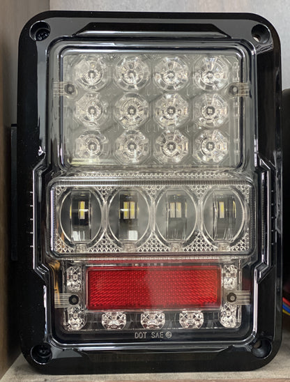 TAIL LIGHTS - SPIDER EYES LED replacement for Wrangler JK JKU (pair)