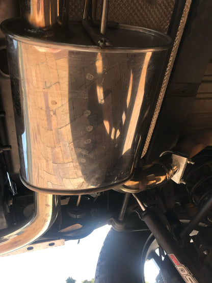 Free-Flow Stainless Steel Dual Pipe Exhaust for Wrangler JK JKU (FULLY FITTED - CAPE TOWN ONLY)