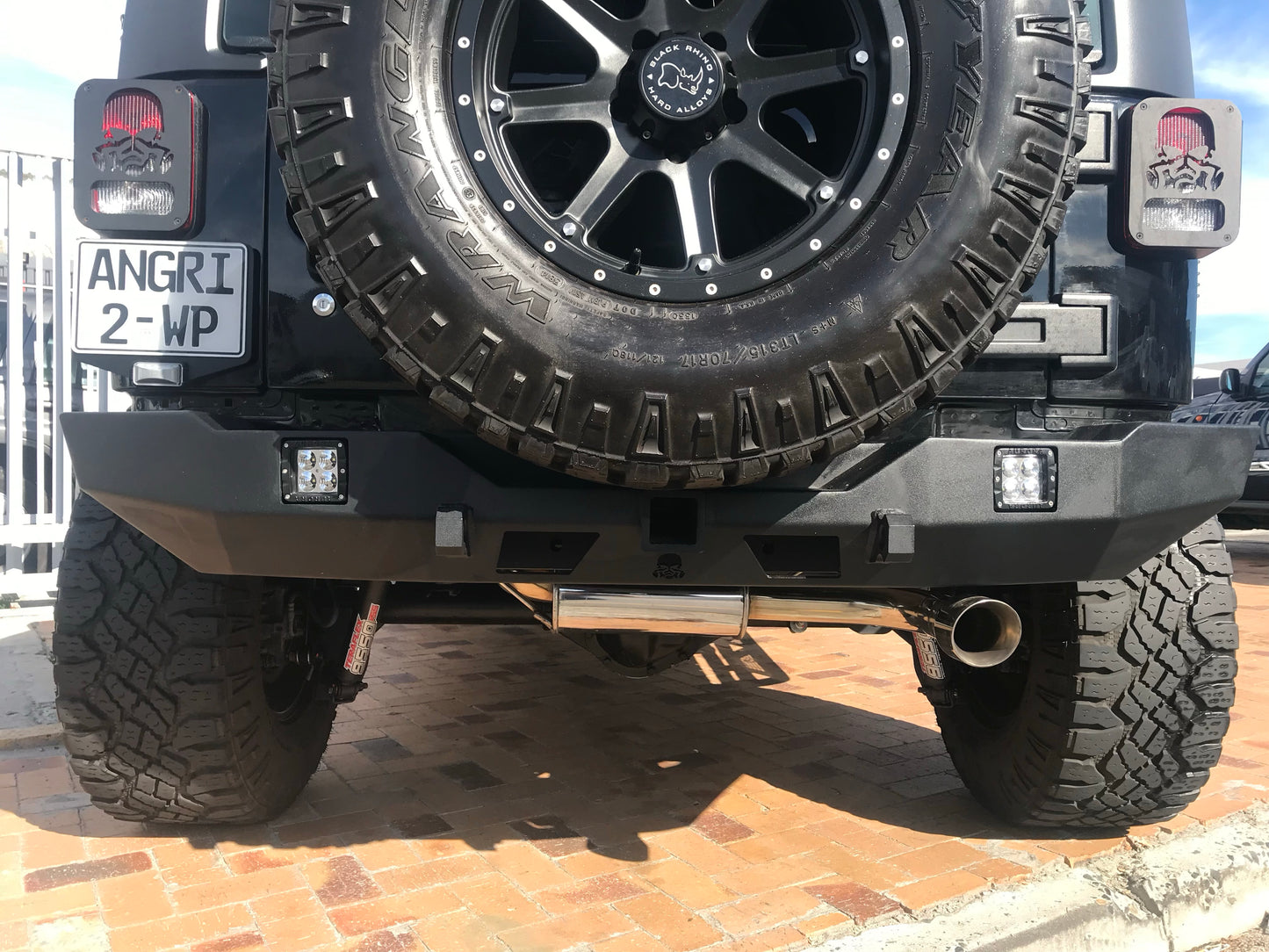 Free-Flow Stainless Steel Single Pipe Exhaust for Wrangler JK JKU (FULLY FITTED - CAPE TOWN ONLY)