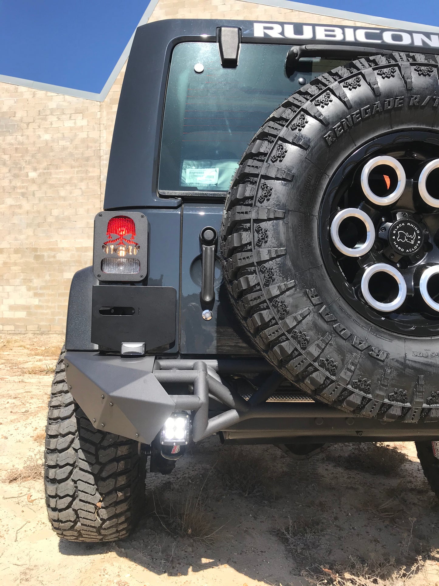 Topfire Fragment II Stainless Steel Rear Bumper (Long) for Wrangler JK JKU