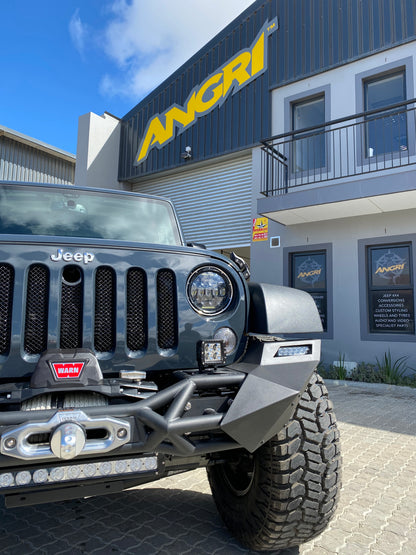 Topfire Fragment II Stainless Steel Front Bumper (Long) for Wrangler JK JKU