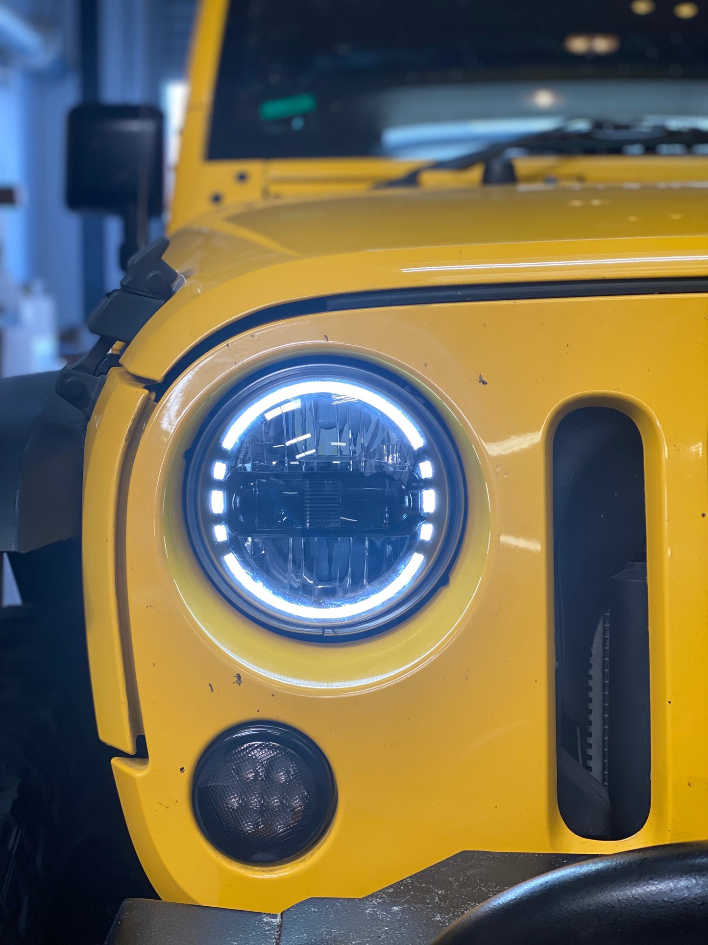 LED Headlights 'KONG' for Wrangler JL with DRL (pair with JL Adaptors) A+ 'Philips' LED