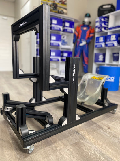 KARTPRO 'Black Series' KARTING SIM RIG (MINI Kart) with Integrated Screen Mount System
