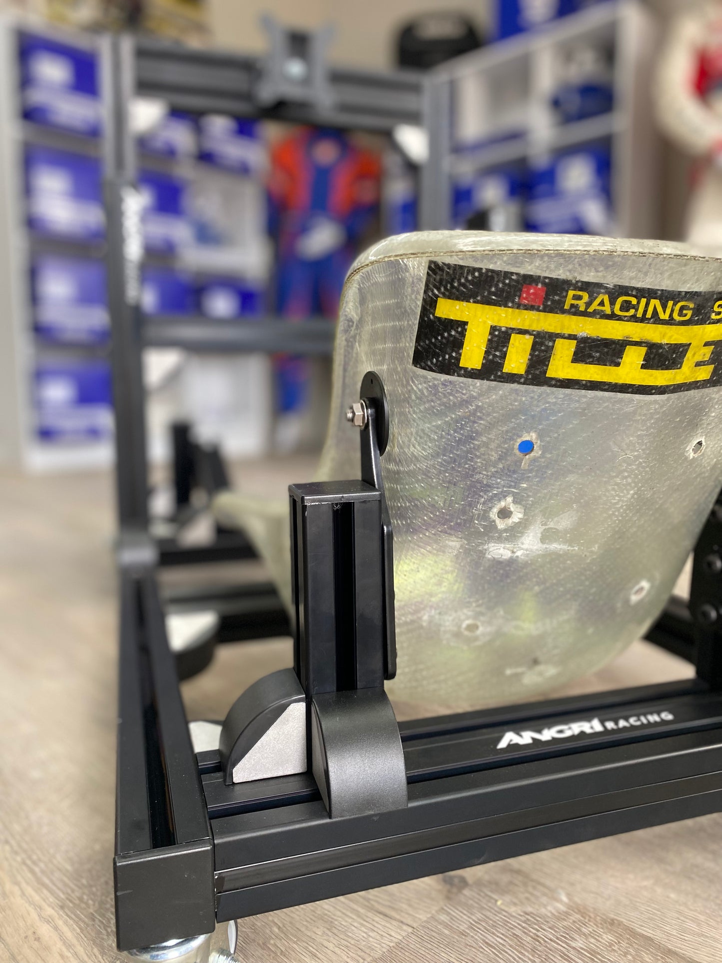 KARTPRO 'Black Series' KARTING SIM RIG (MINI Kart) with Integrated Screen Mount System