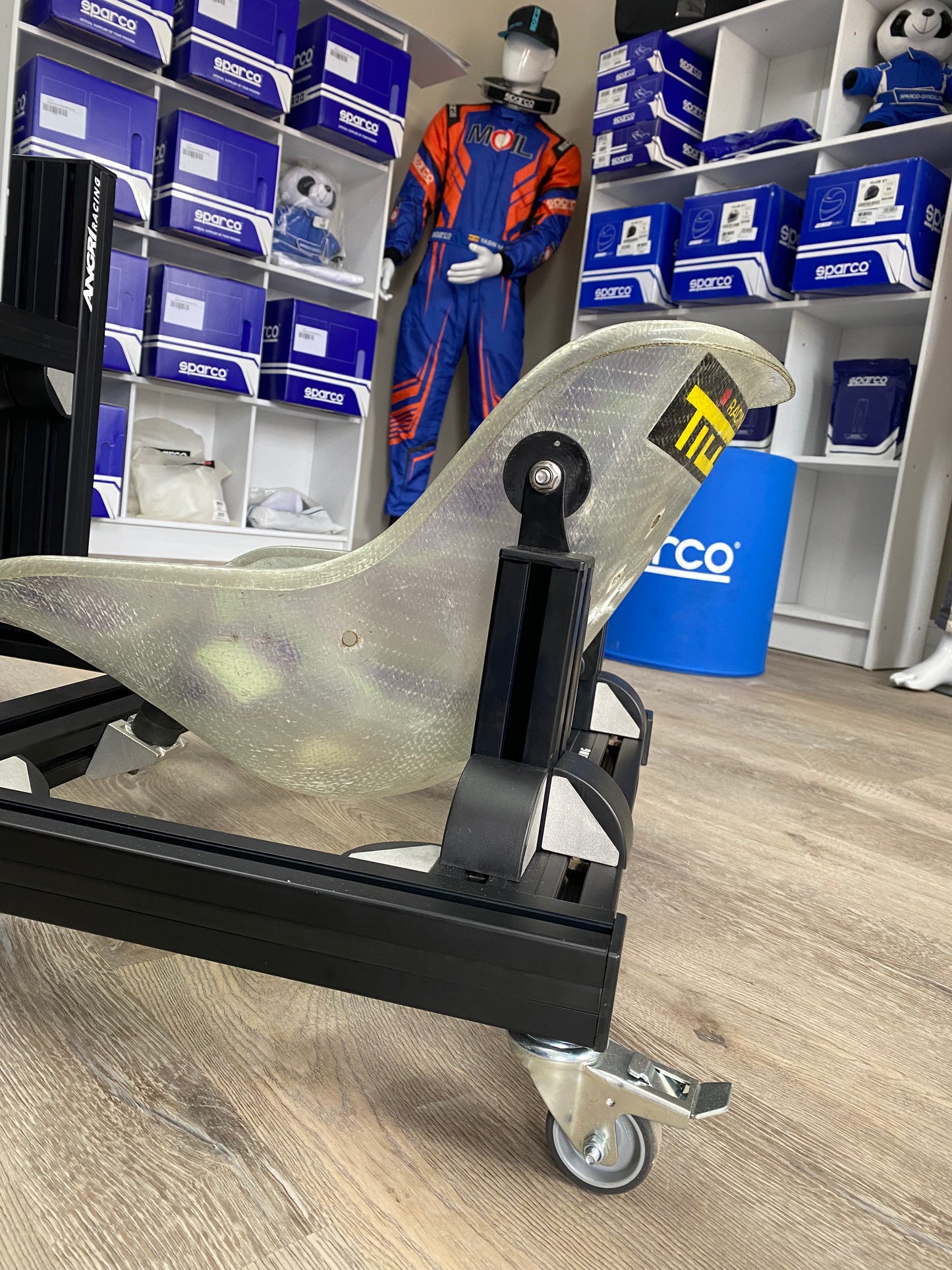 KARTPRO 'Black Series' KARTING SIM RIG (MINI Kart) with Integrated Screen Mount System