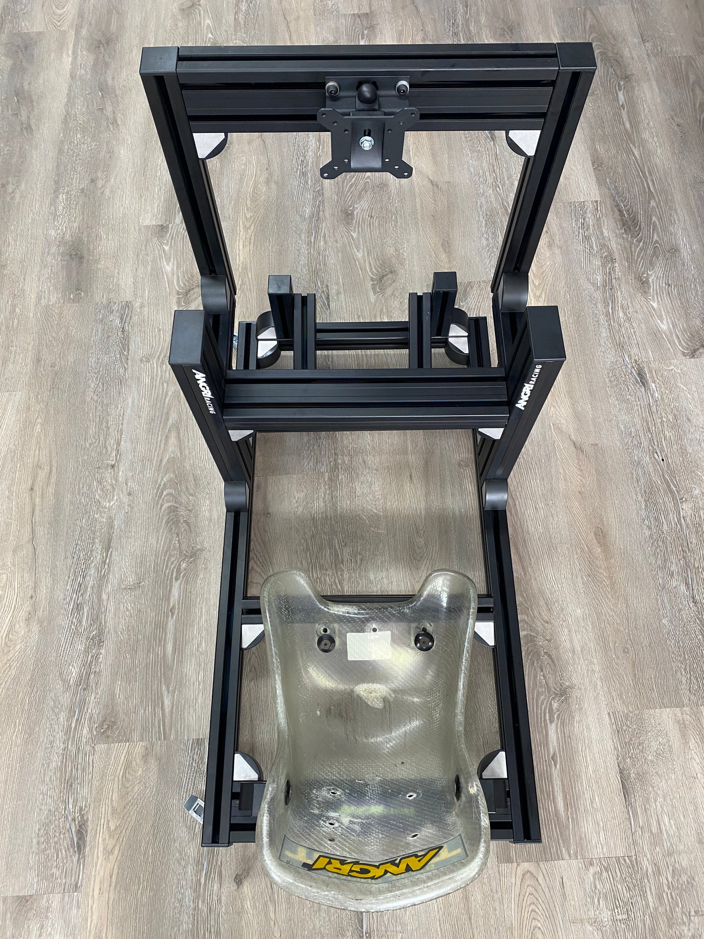 KARTPRO 'Black Series' KARTING SIM RIG (MINI Kart) with Integrated Screen Mount System