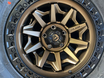 FUEL OFFROAD 'Covert' D696 - Bronze 17" Rims with Black Lip (set of 5 Jeep 9J 5x127) -12