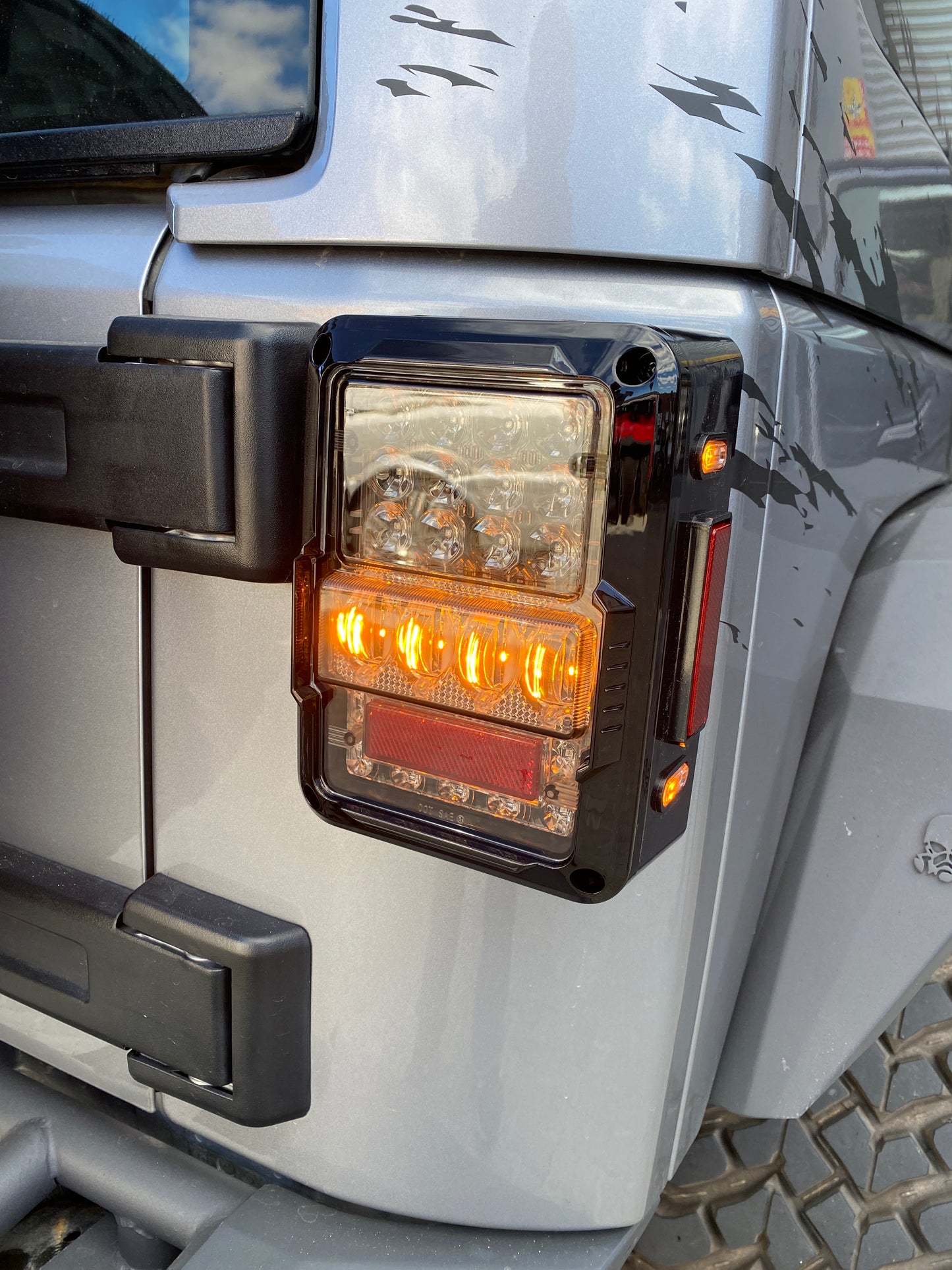 TAIL LIGHTS - SPIDER EYES LED replacement for Wrangler JK JKU (pair)