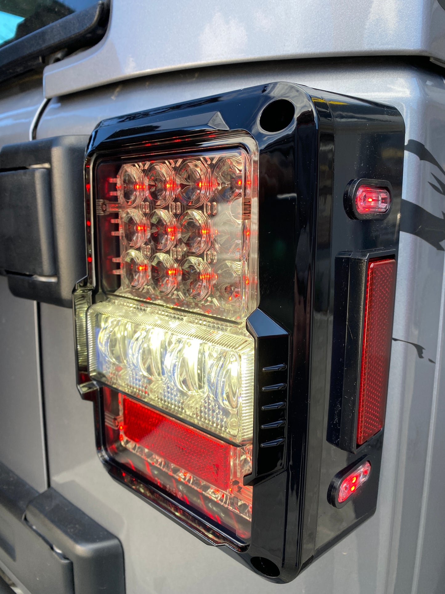 TAIL LIGHTS - SPIDER EYES LED replacement for Wrangler JK JKU (pair)