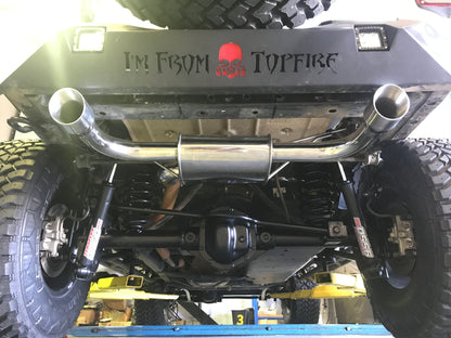 Free-Flow Stainless Steel Single Pipe Exhaust for JK/JKU (RETAIL BOX SELF-INSTALL)