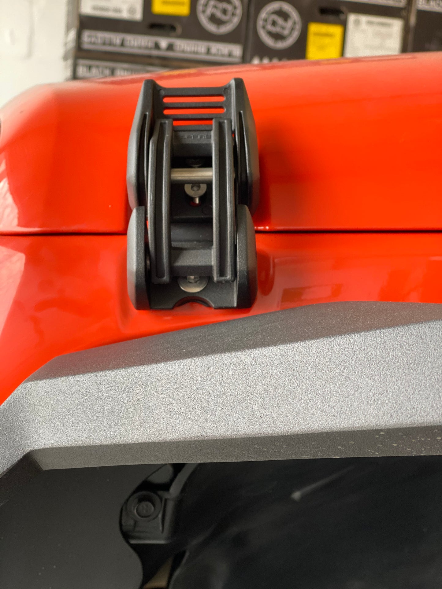 Topfire Bonnet / Hood Catch / Latch - Eye of Devil Wrangler JK JKU