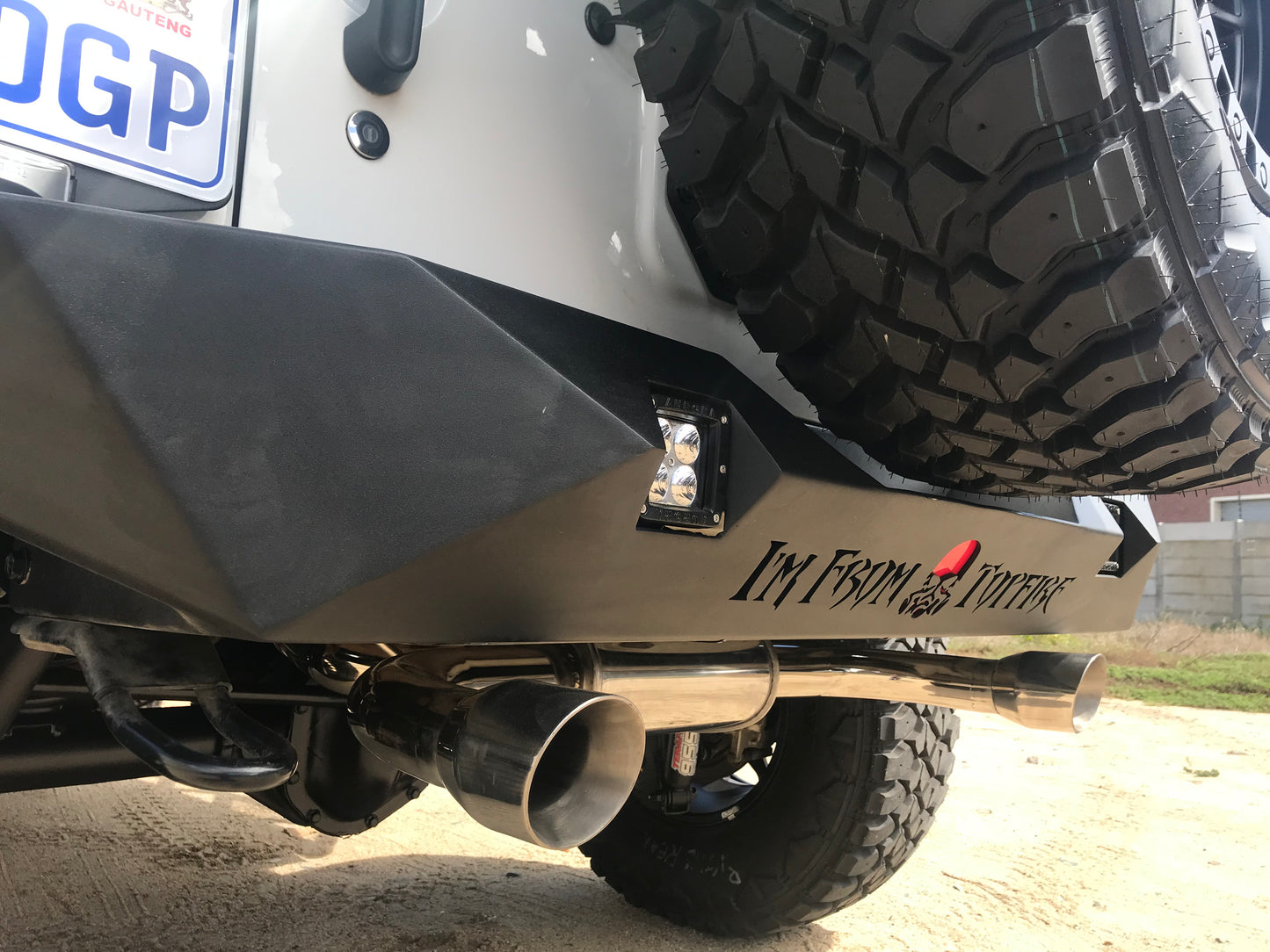 Free-Flow Stainless Steel Single Pipe Exhaust for JK/JKU (RETAIL BOX SELF-INSTALL)