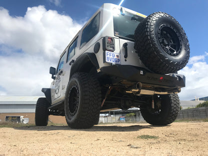 Free-Flow Stainless Steel Dual Pipe Exhaust for Wrangler JK JKU (FULLY FITTED - CAPE TOWN ONLY)
