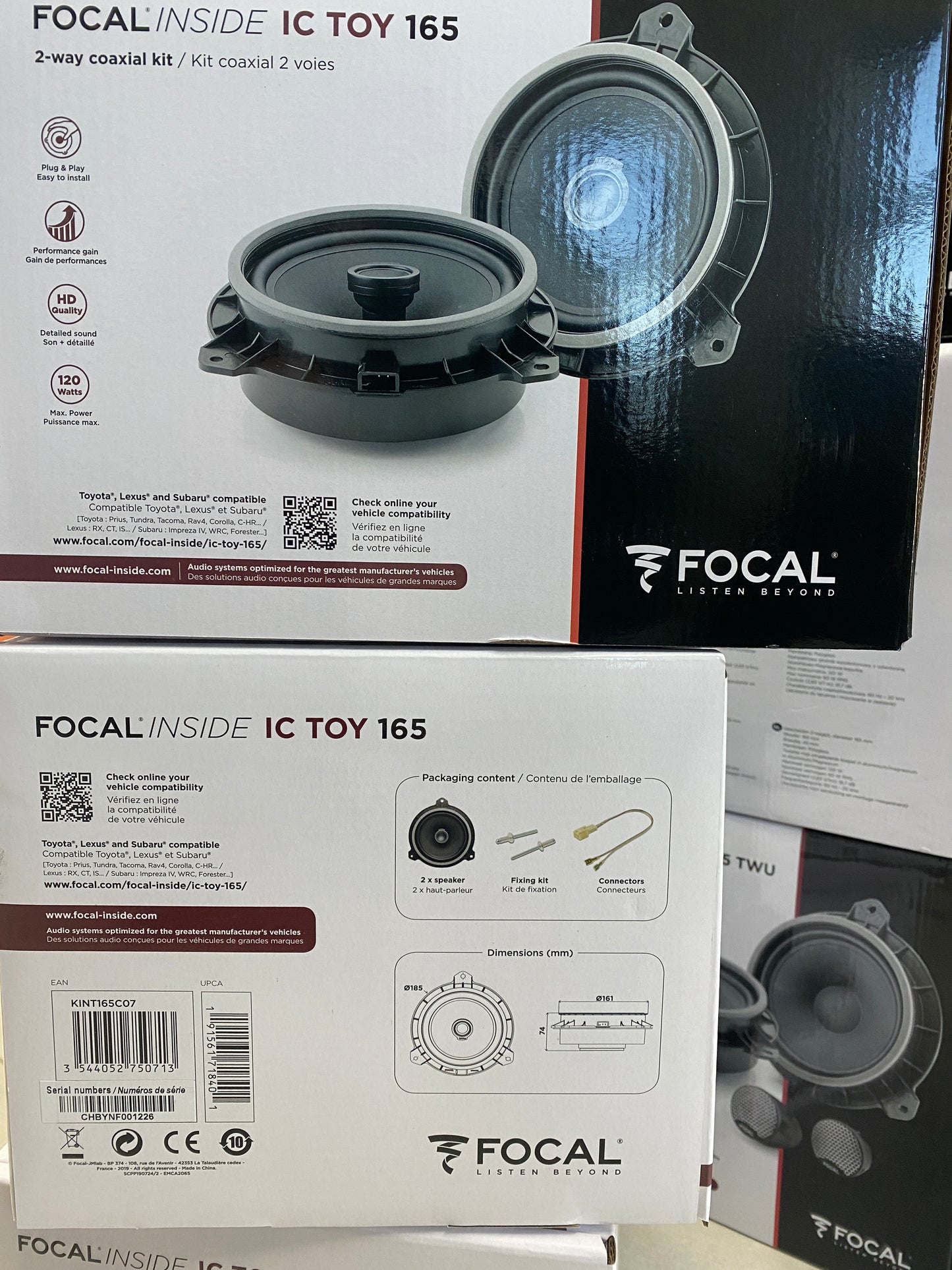 Focal IC TOY 165 2-Way Coaxial Speaker Upgrade Kit for Toyota HiLux
