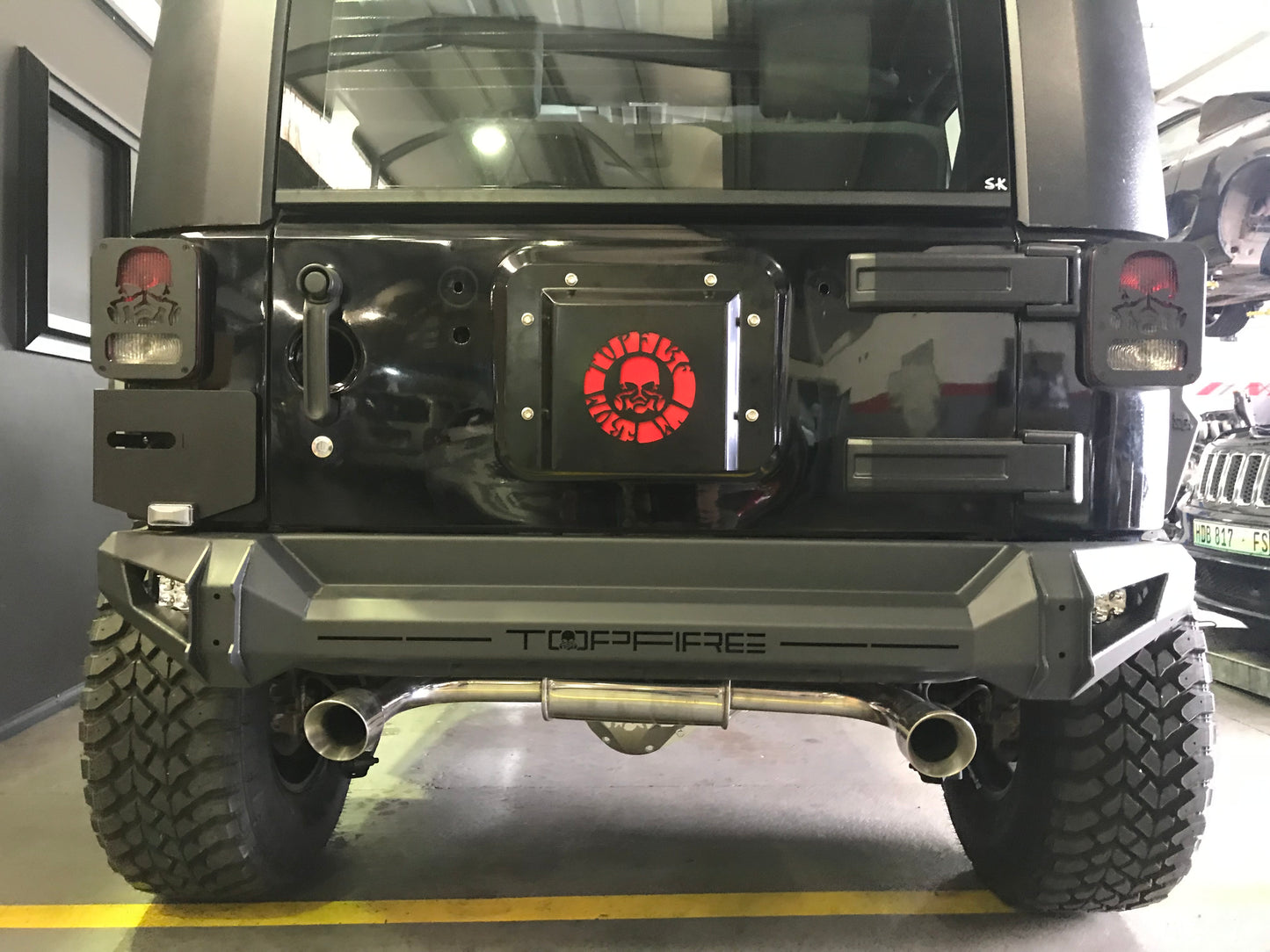 Free-Flow Stainless Steel Dual Pipe Exhaust for Wrangler JK JKU (FULLY FITTED - CAPE TOWN ONLY)