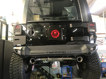 Free-Flow Stainless Steel Single Pipe Exhaust for JK/JKU (RETAIL BOX SELF-INSTALL)