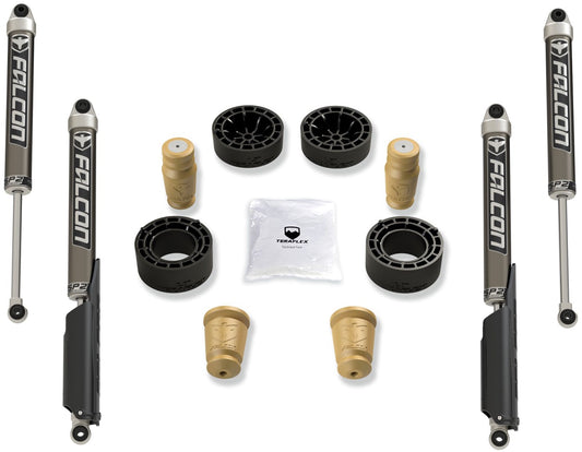 FULLY FITTED: Teraflex 1.5" Sport ST1 Spacer Lift System with FALCON SP2 Shocks for Wrangler 4dr JLU or 2dr JL