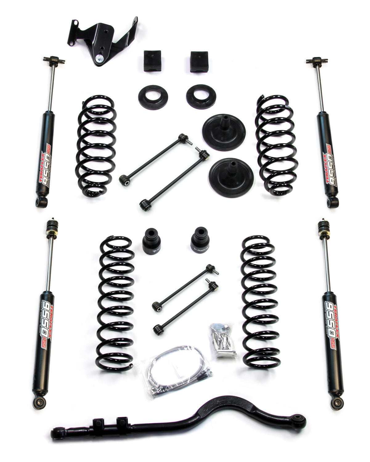KIT ONLY: ANGRi Spec 3" Teraflex COIL System with Shocks, Arms, Track Bar, CV, Stabiliser for Wrangler JK JKU