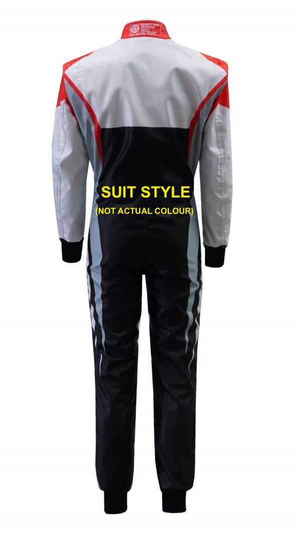MIR 49-S Level 2 FIA Kart Suit (Grey/Black/Fluro Orange) - Size 34 (YOUTH)