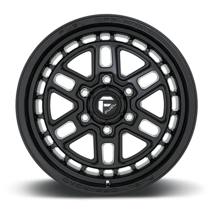 FUEL OFFROAD 'NITRO' 17" D667 - Satin Black 17" Rims 9J (set of 5 Jeep 5/127 -12) JK / JL