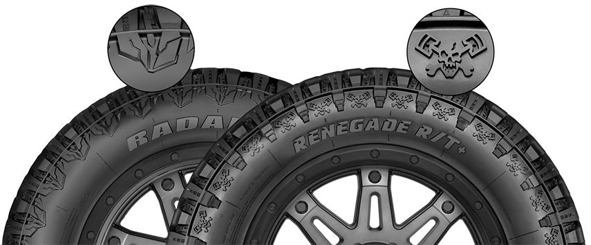 Radar Renegade RT+ 35" / 18 (12.5) Rugged Terrain Tyre for 18" rim (set of 5)