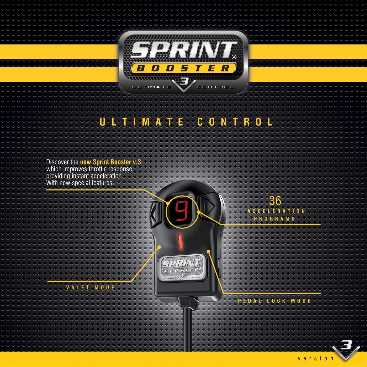 SPRINTBOOSTER 3 - Pedal controller for Toyota Hilux 06-15, Fortuner, Prado (RSBJ161)