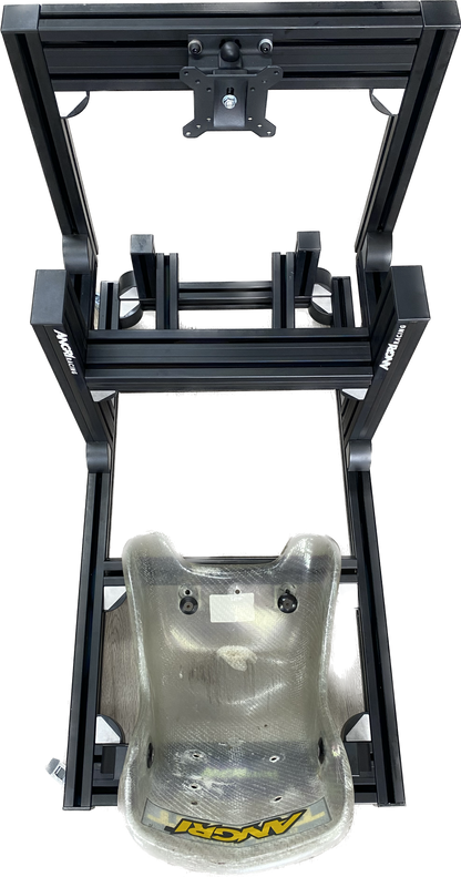KARTPRO 'Black Series' KARTING SIM RIG (MINI Kart) with Integrated Screen Mount System