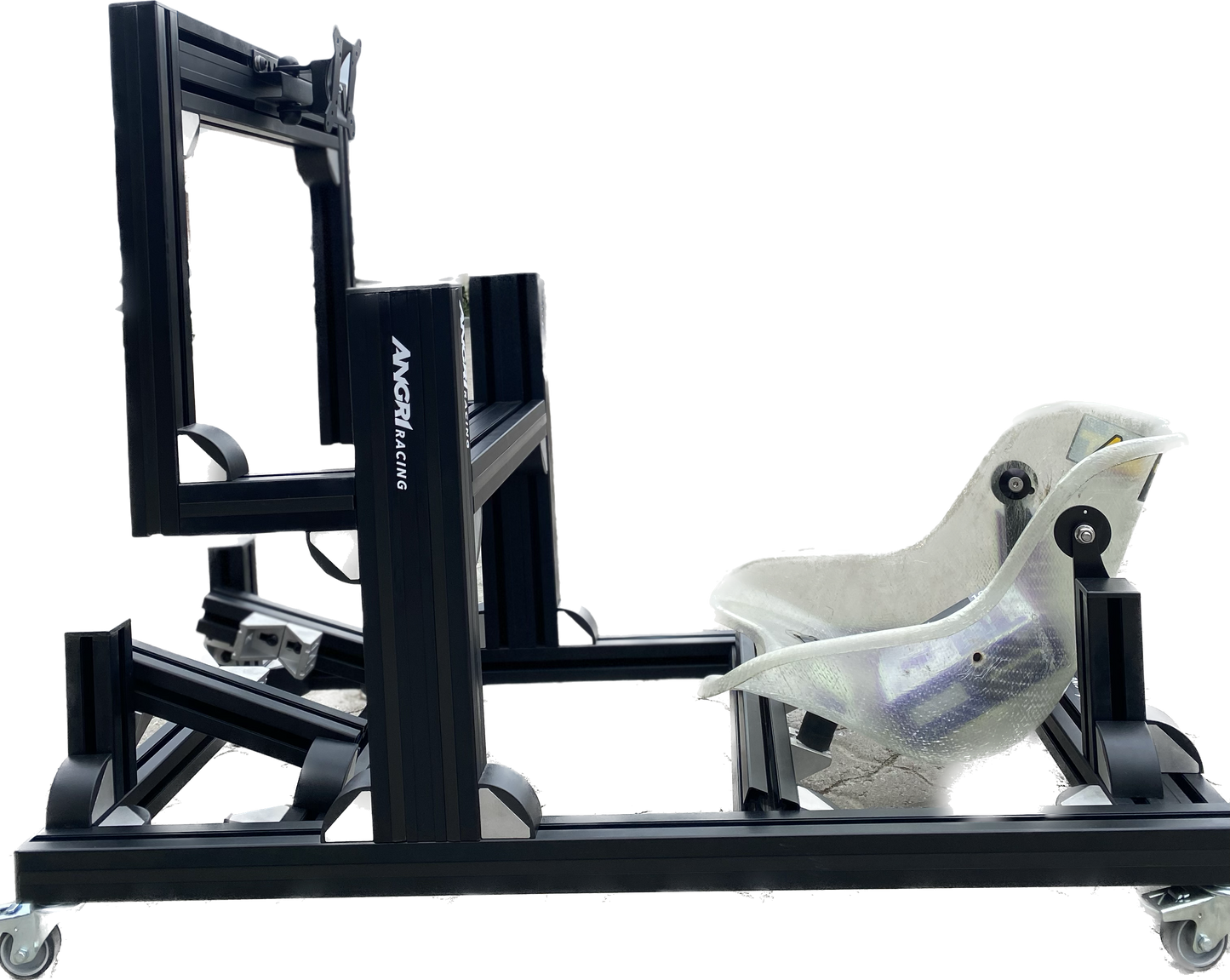 KARTPRO 'Black Series' KARTING SIM RIG (MINI Kart) with Integrated Screen Mount System