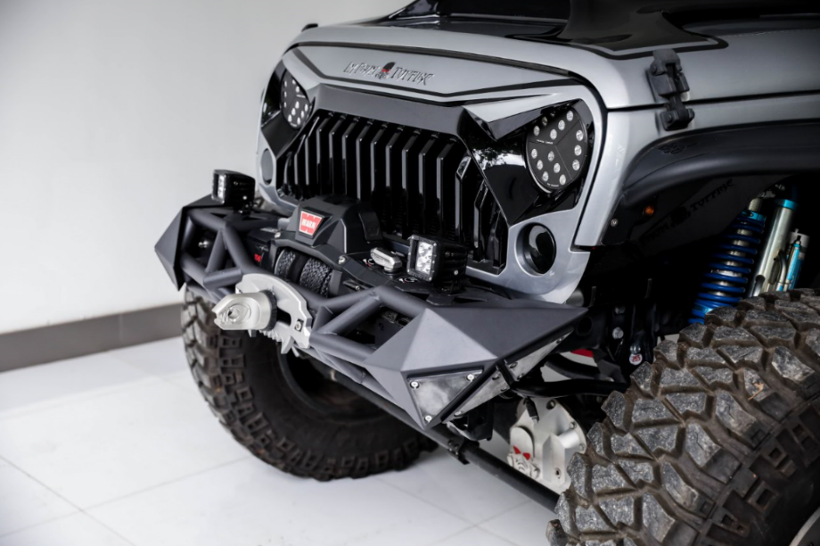 Topfire Fragment II Stainless Steel Front Bumper (Stubby) for Wrangler JK JKU