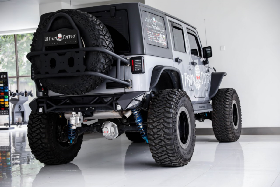 Topfire Fragment II Stainless Steel Rear Bumper (Shorty) for Wrangler JK JKU