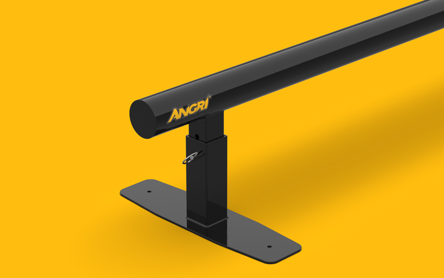 ANGRi Skate ROUND 3Bar Pro Skateboard Grind Rail System - 1.9m Adjustable
