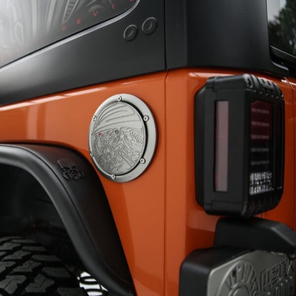 Topfire Fuel Cover / Fuel Flap - Eye of Devil for Wrangler JK JKU
