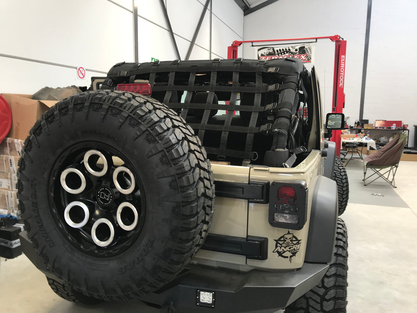Full Cargo Net - by Maverick for Wrangler 2dr / 4dr / JK / JKU / JL / JLU / TJ / JT