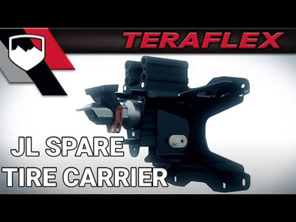 Teraflex Alpha HD Hinged Spare Tyre Carrier & Adjustable Spare Tyre Mount Kit – 5x5 for Wrangler JL JLU