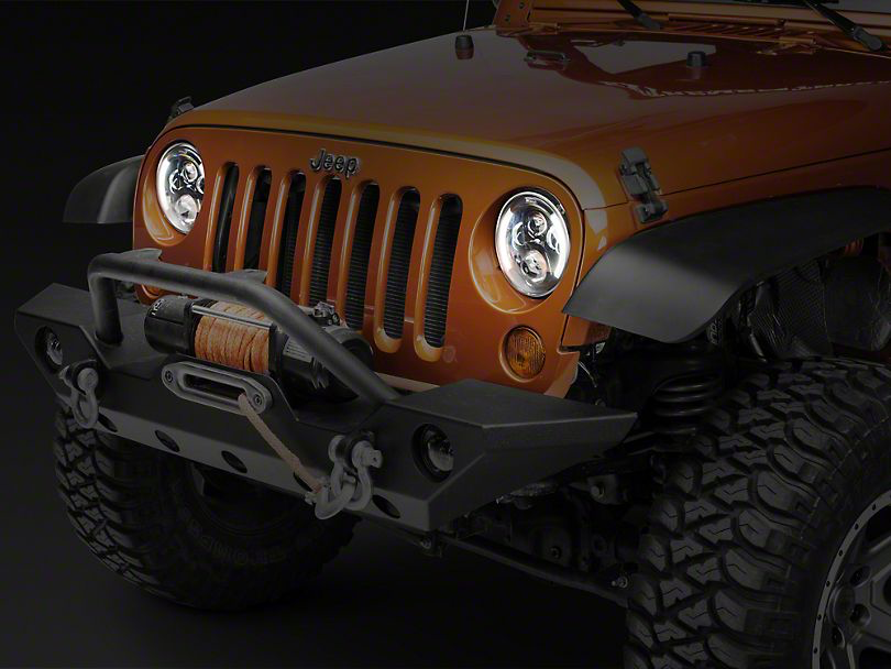 LED Headlights 'SideSlice' with DRL, Clone for Wrangler JK JKU TJ (pair)