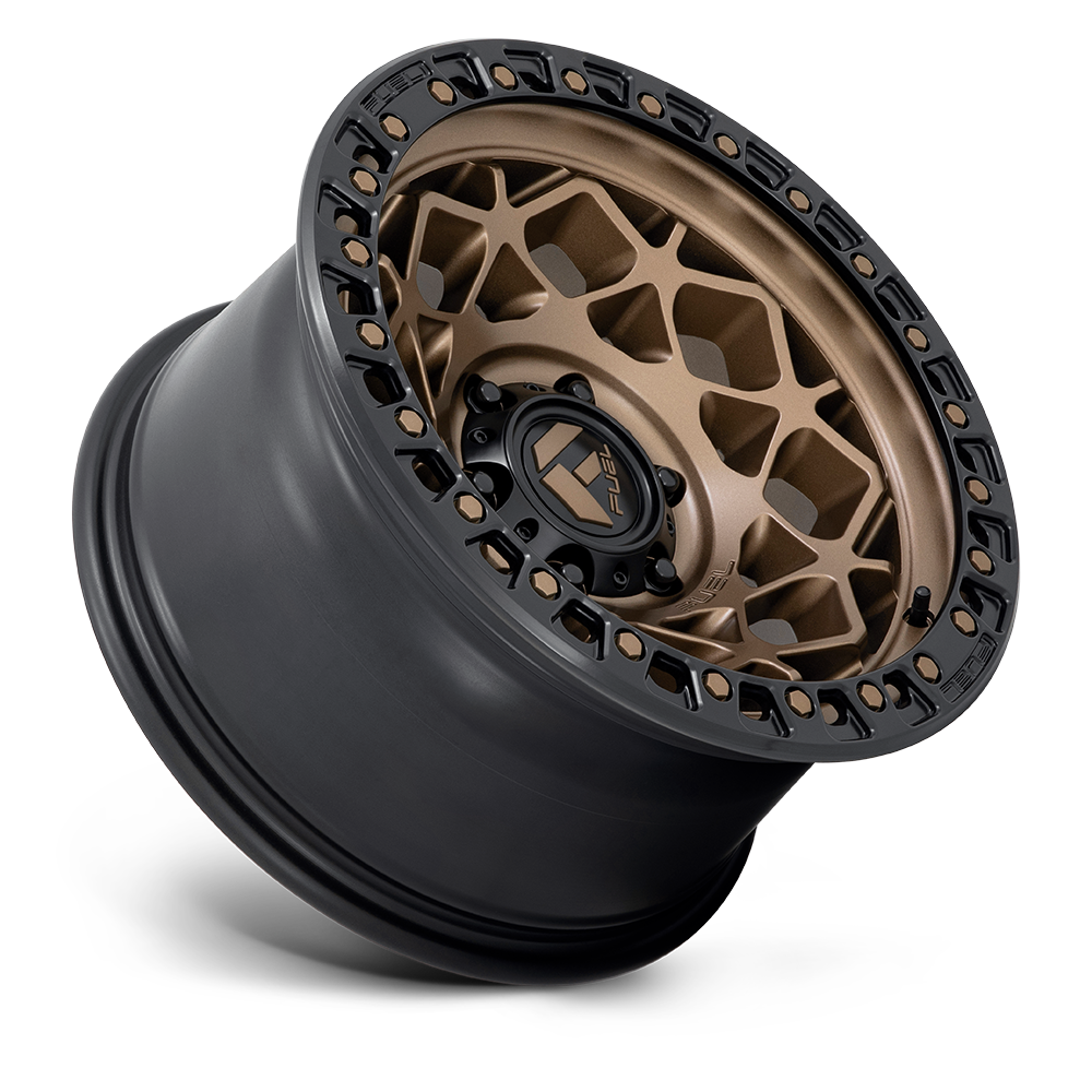 FUEL OFFROAD 'UNIT' 17" D785 - Bronze with Black Ring 17" Rims -12 (set of 5 Jeep 5/127)
