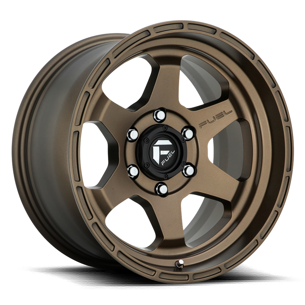 FUEL OFFROAD 'Shok' 17" D666 - Matte Bronze 17" Rims 9J -12 (set of 5 Jeep 5x127)