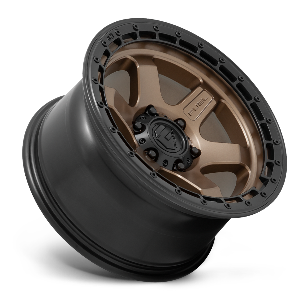 FUEL OFFROAD 'BLOCK' 17" D751 - Matte Bronze with Black Rim 17/9 Rims (set of 5 Jeep 5x127 -12)