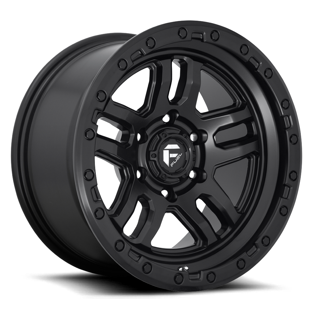 FUEL OFFROAD 'AMMO' 17" D700 - Matte Black 17" Rims 9J (set of 5 Jeep 5/127 -12) JK / JL
